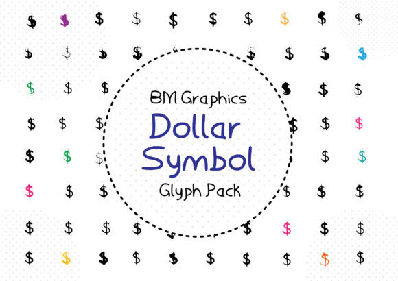 BM Graphics - Dollar Symbols: A Creative Font for Bold Branding