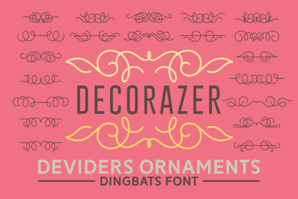 Decorazer: The Romantic Dingbats Typeface for Web Design