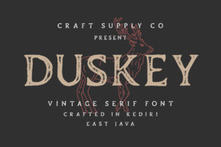Duskey Typeface: Elevate Your Handmade Brand with Classic Serif Charm