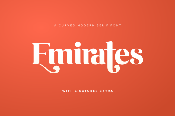 Emirates: A Curved Serif Typeface for Editorial Design
