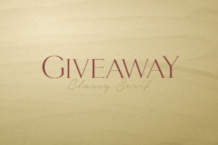 Giveaway: A Stylish Serif Font for Casual-Chic Branding