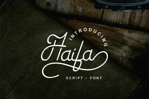 Haifa: A Sweet Sans Serif Typeface for Handmade Branding