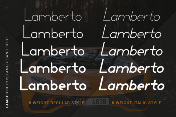 Lamberto Family: A Modern Sans Serif Typeface for Bold Branding