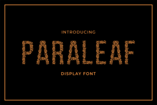 Paraleaf: A Nature-Inspired Typeface for Organic Editorial Design