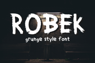 Robek Typeface: A Grunge Font for Edgy Brand Identity Projects