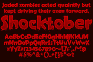 Shocktober: The Spooky Decorative Font for Seasonal Crafters